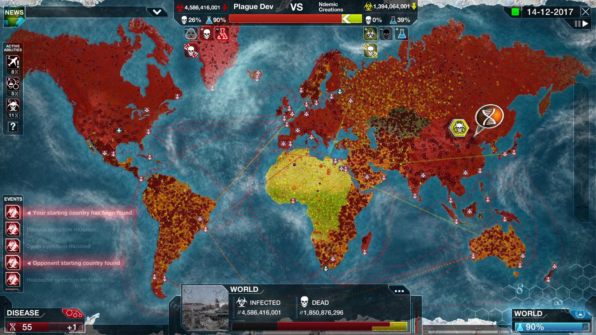 Plague Inc.正在獲得一種新模式，使您能夠與大流派戰鬥