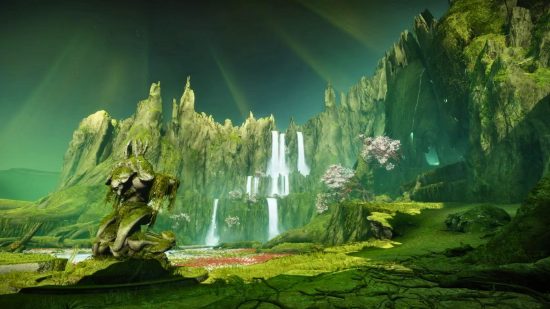 Destiny 2 Garden of Salvation raid starts in the lush green black forest