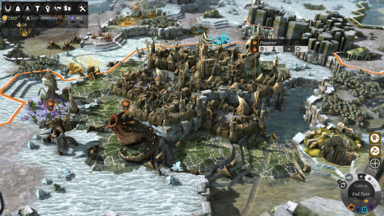 Best 4X games: a rocky map in Endless Legend