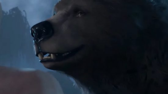 Baldur's Gate 3 Halsin as a druid can shape shift into a bear