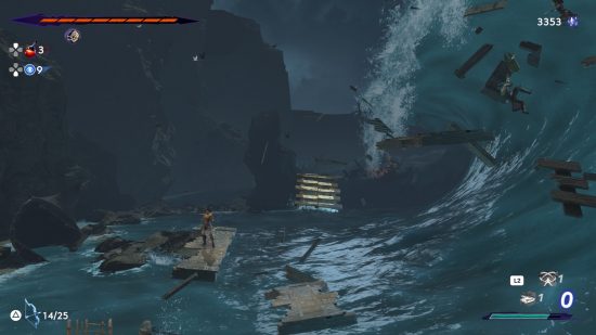 frozen surging ocean in prince of persia