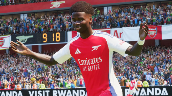 Best soccer games: Bukayo Sako of Arsenal in EA FC 25