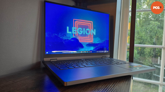 Lenovo Legion Slim 5 review: Gaming laptop on desk by window