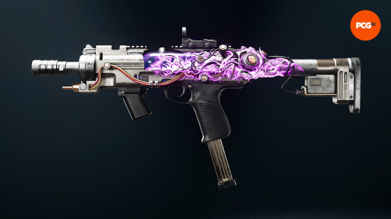 Black Ops 6 Jackal PDW loadout: the Jackal PDW with a pink and grey skin