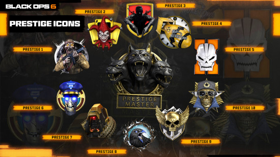 Black Ops 6 Prestige: Prestige icons