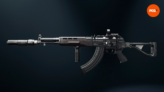 Black Ops 6 AEK-973 loadout: the AEK-973 with its attachments