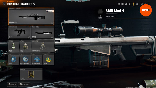 Black Ops 6 AMR Mod 4 class setup: the full rundown of perks and equipment