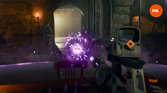 A chess piece levitates and glows purple in the Black Ops 6 Zombies Knight chess piece Guardian Citadelle des Morts easter egg.