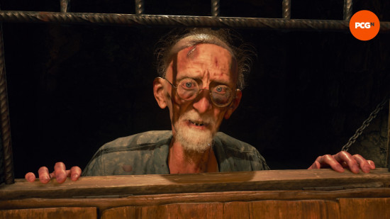 Professor Krafft, an elderly man wearing round glasses, talks to the player firing during the Black Ops 6 Zombies Citadelle des Morts easter egg.