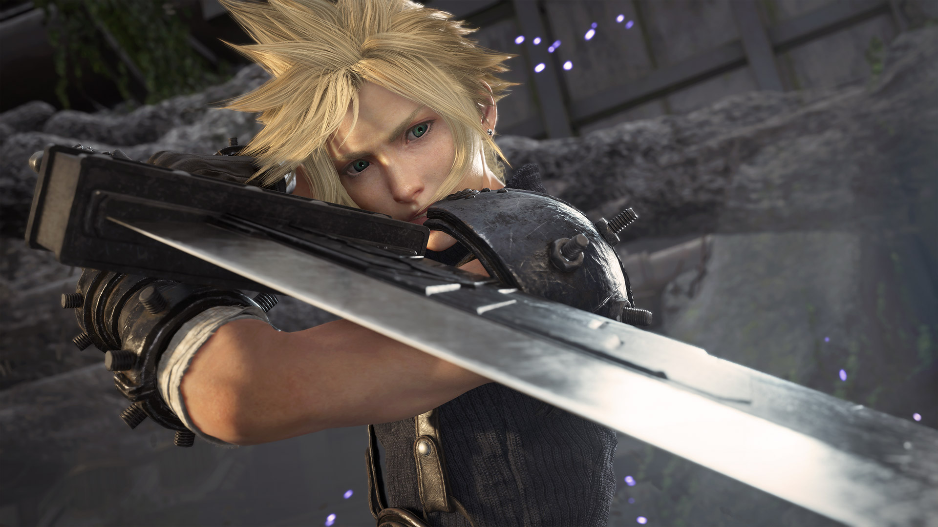 Fantasy games: Final Fantasy 7 Rebirth's Cloud holding a large sword