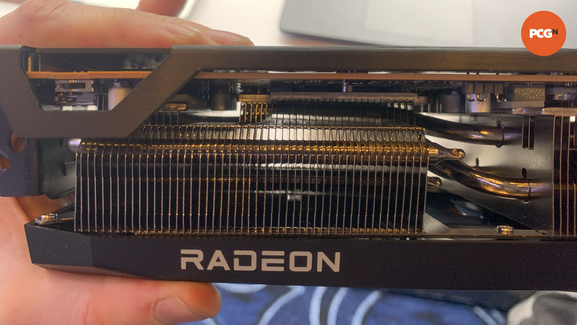 PowerColor AMD Radeon RX 9070 XT graphics card at CES 2025.