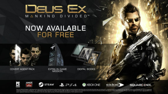 Deus ex：人類Dividers Divers的絕望措施DLC任務和一些皮膚免費