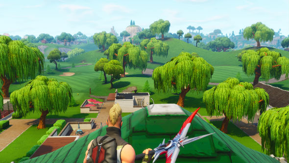 Fortnite公路旅行第2週：在懶惰的鏈接高爾夫球場上找到一個秘密的戰鬥通行證