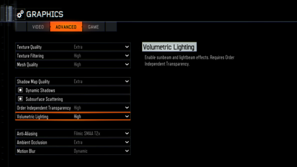 Black Ops 3 PC graphics options 2