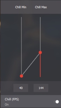 AMD Radeon Chill settings