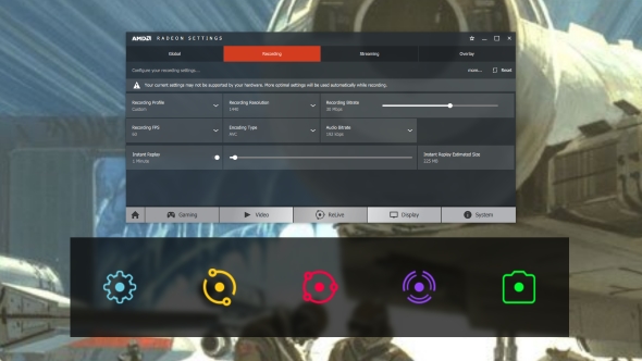 AMD Radeon Crimson ReLive settings