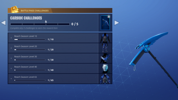 fortnite season 4 challenges carbide