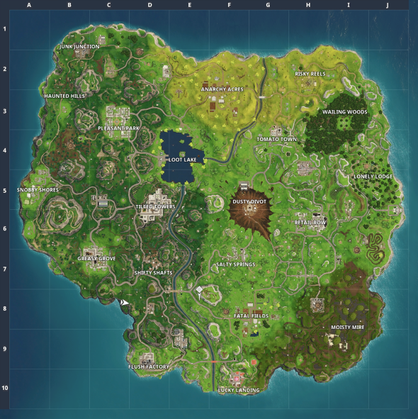 fortnite season 4 map